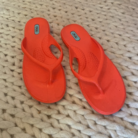Oka b. orange sandals - Picture 2 of 3